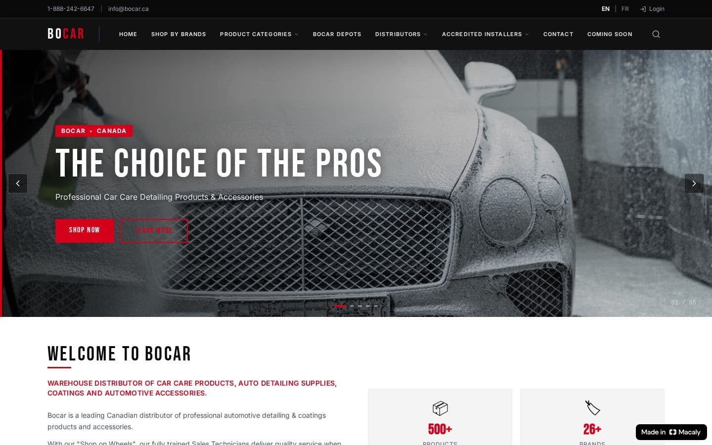 Bocar website designed and developed by Francly Graphic - Webmasters
